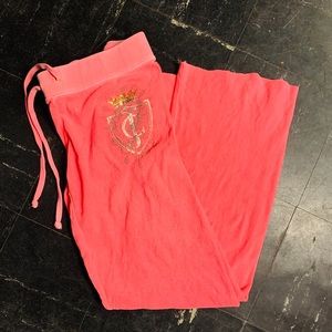 Juicy Couture Orange Terry Cloth Pants